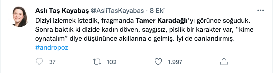 sosyal medyada andropoz ve tamer karadagli yorumlari